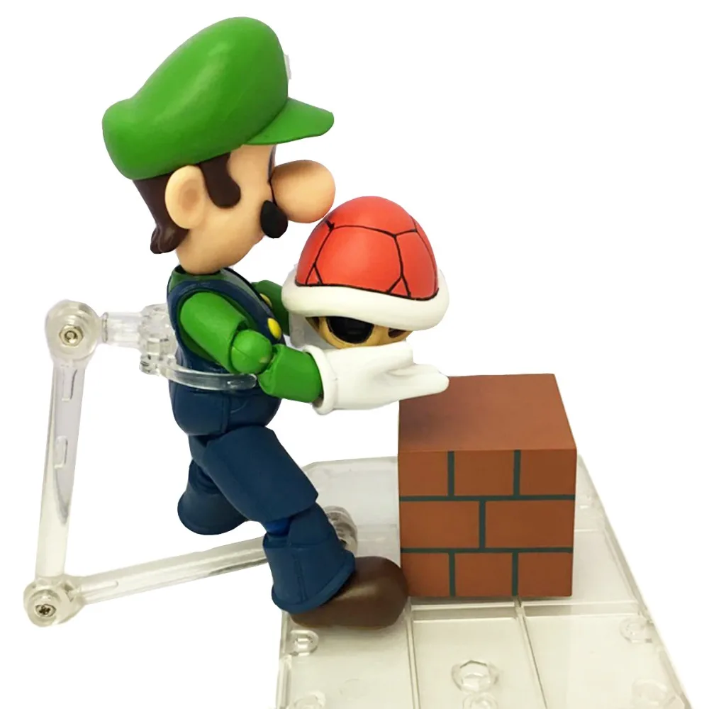 Super Mario Bros Луиджи сцены фигурку Набор 4.7 &quotБесплатная доставка|figure set|action figure setaction