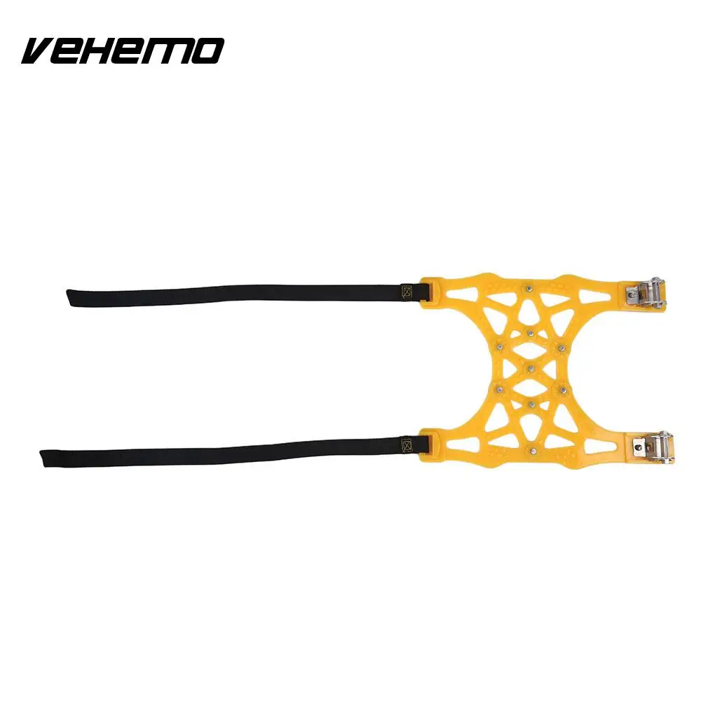 yellow Vehemo ТПУ сплав цепь противоскольжения пояс зима снег цепи утолщенной цепи на шины универсальный автомобиль - Название цвета: yellow
