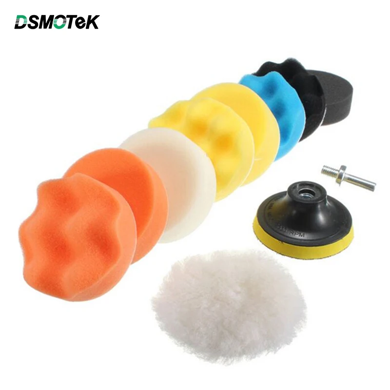 DSMOTEK 3-дюймовая полировальная губка для автомобиля 11 шт./лот 80 мм подушка VW набор