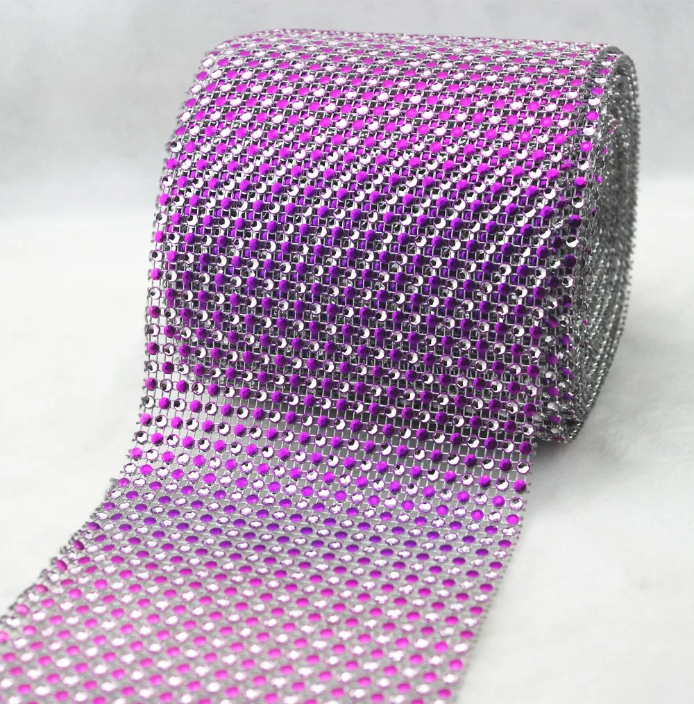 24 ряда горный хрусталь сетка лента роза серебро Диамант свадебные скатерти | Дом