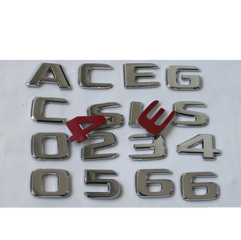 Хромированная Эмблема багажника для Mercedes Benz GLE43 GLE63 GLE63s V8 V12 BITURBO 4matic AMG|badge emblem|emblem