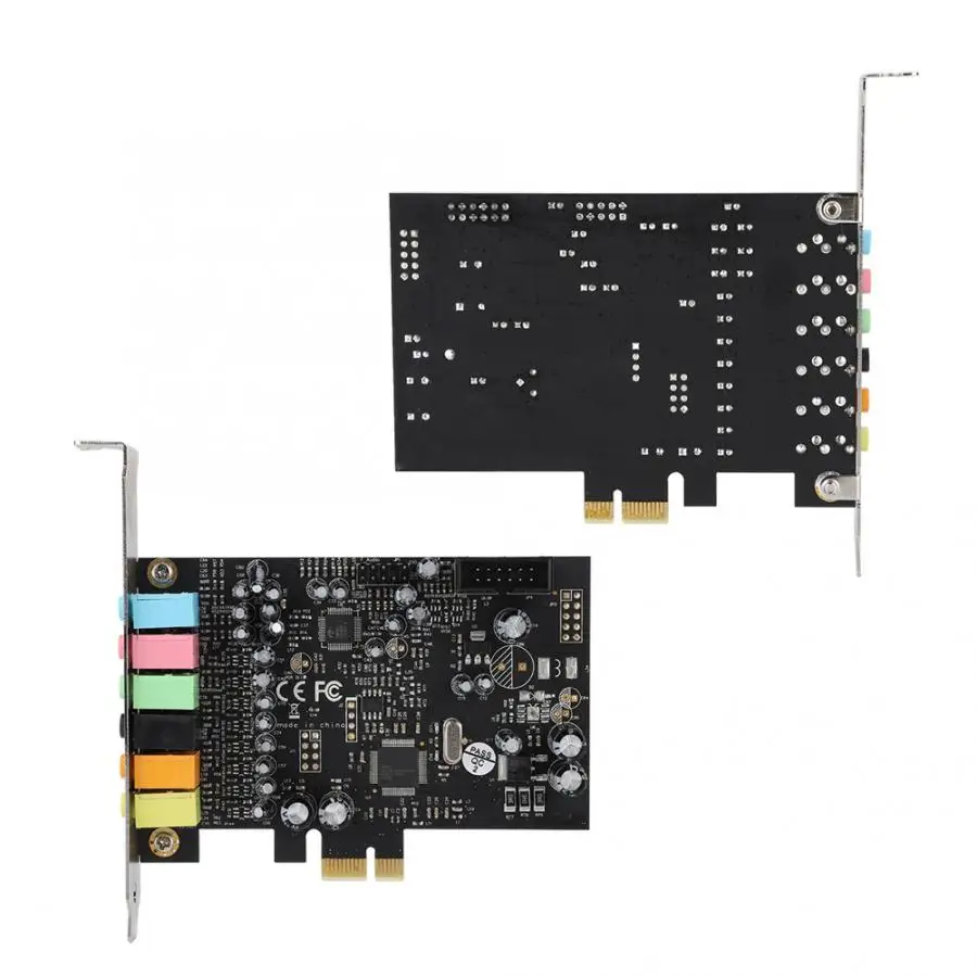 1 шт. PCI-E 7,1 HiFI High Fidelity 8 трек внутренняя объемная звуковая карта PCI черный