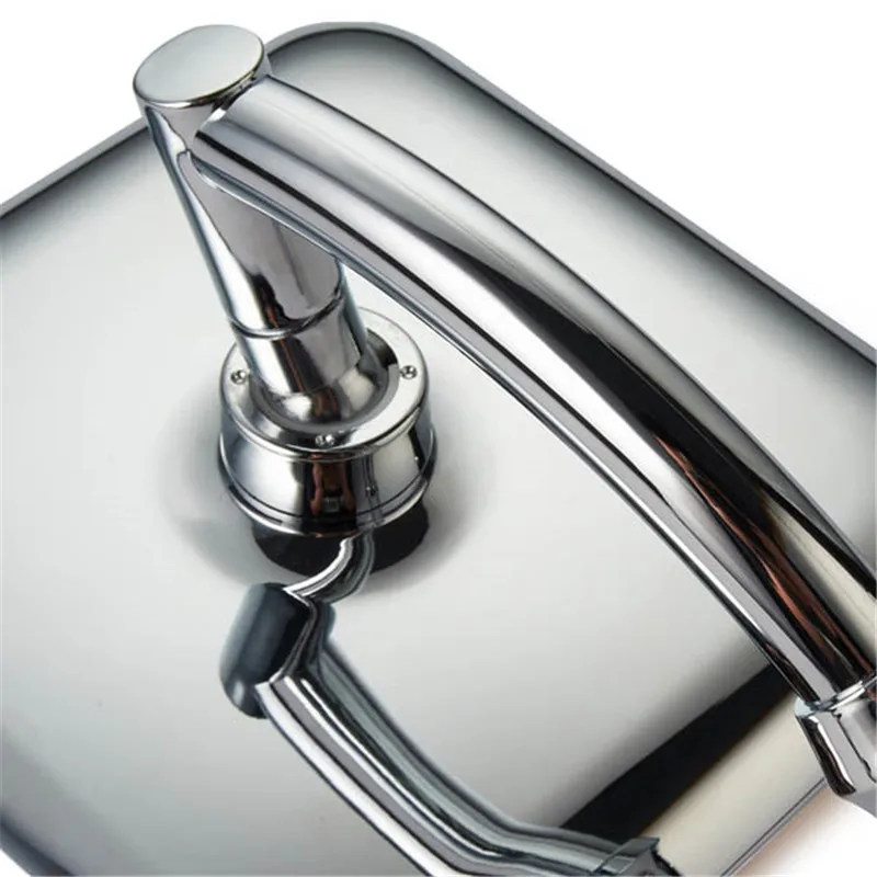 

Bathroom 9Inch Square Rotatable Top Rain Shower Head High Quality Water Saving Pressure Sprayer Faucet Head Shower Set