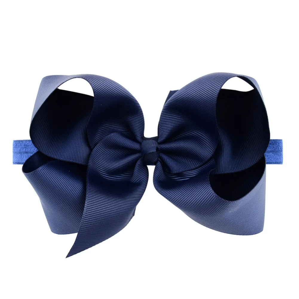 20-color children's hair band with a large turquoise bow elastic 6 inches new hot | Детская одежда и обувь