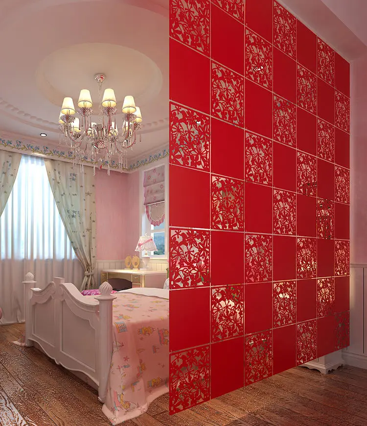 Стеновые панели в виде шторы подвесной полый деревянный экран мобильный вход