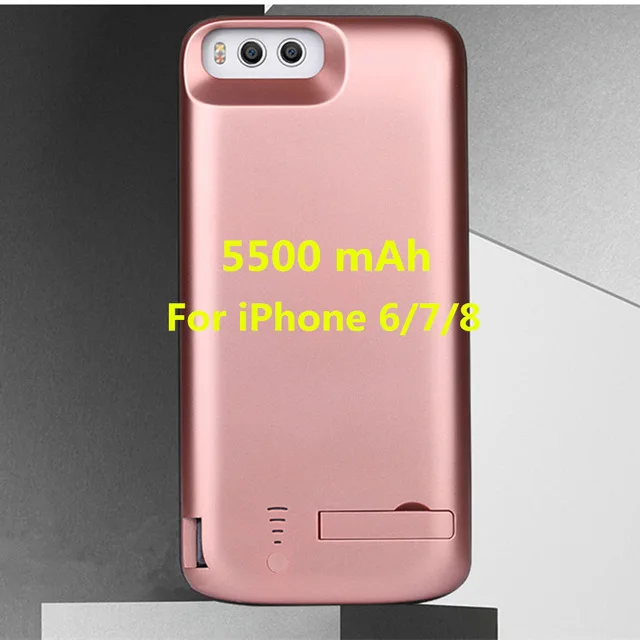 Pink For 6 7 8 Для iPhone X/iPhone Xs Портативный Батарея Зарядное устройство чехол для iPhone 6 Plus/6s/iPhone 7 Plus/8 резервного копирования Мощность Bank пакет для iPhone 6s/7/8 Plus Батарея чехол - Цвет: Pink For 6 7 8