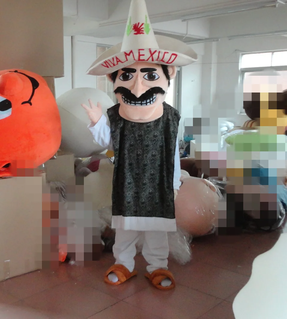 2017 100% в натуральной форме стрельбы человек с соломенной шляпой талисман костюм