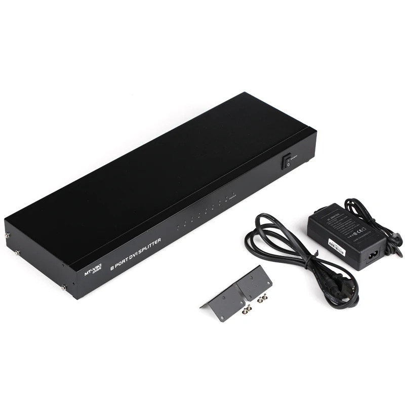 MT-Viki 8 портов DVI разветвитель коробка видео дистрибьютор 1x8 совместимый 2048x1536