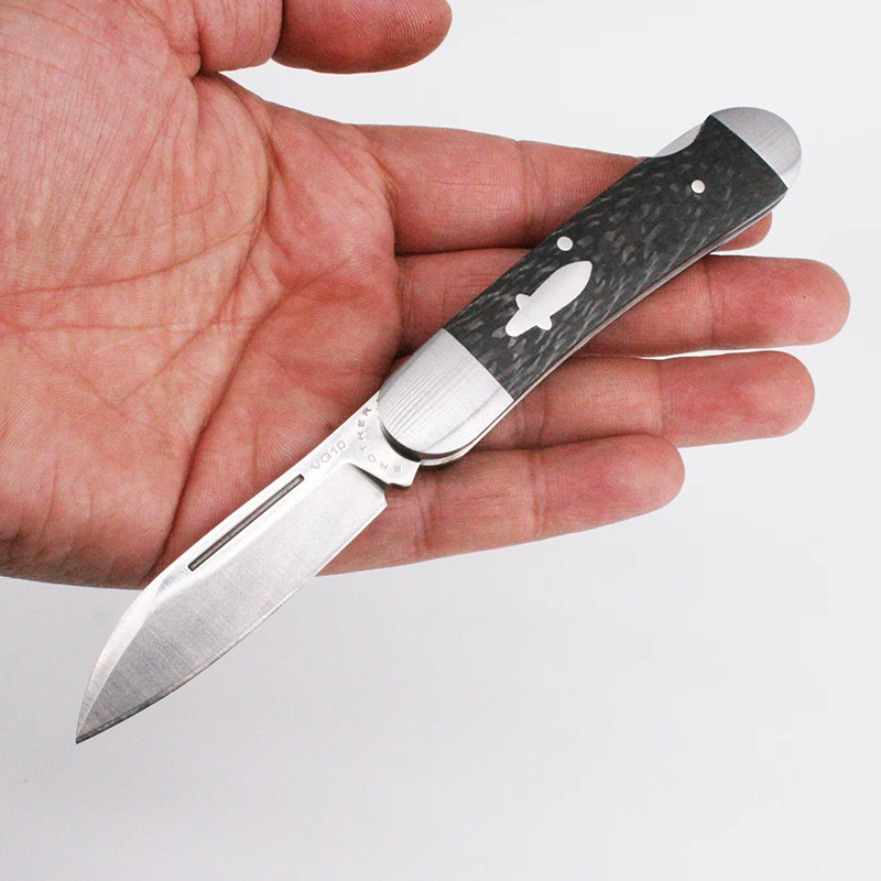 [Brother 1503] 60HRC карманный нож, современные складные ножи VG10 из стали, папка из углеродного волокна, тактическая коллекция инструментов для повседневного использования