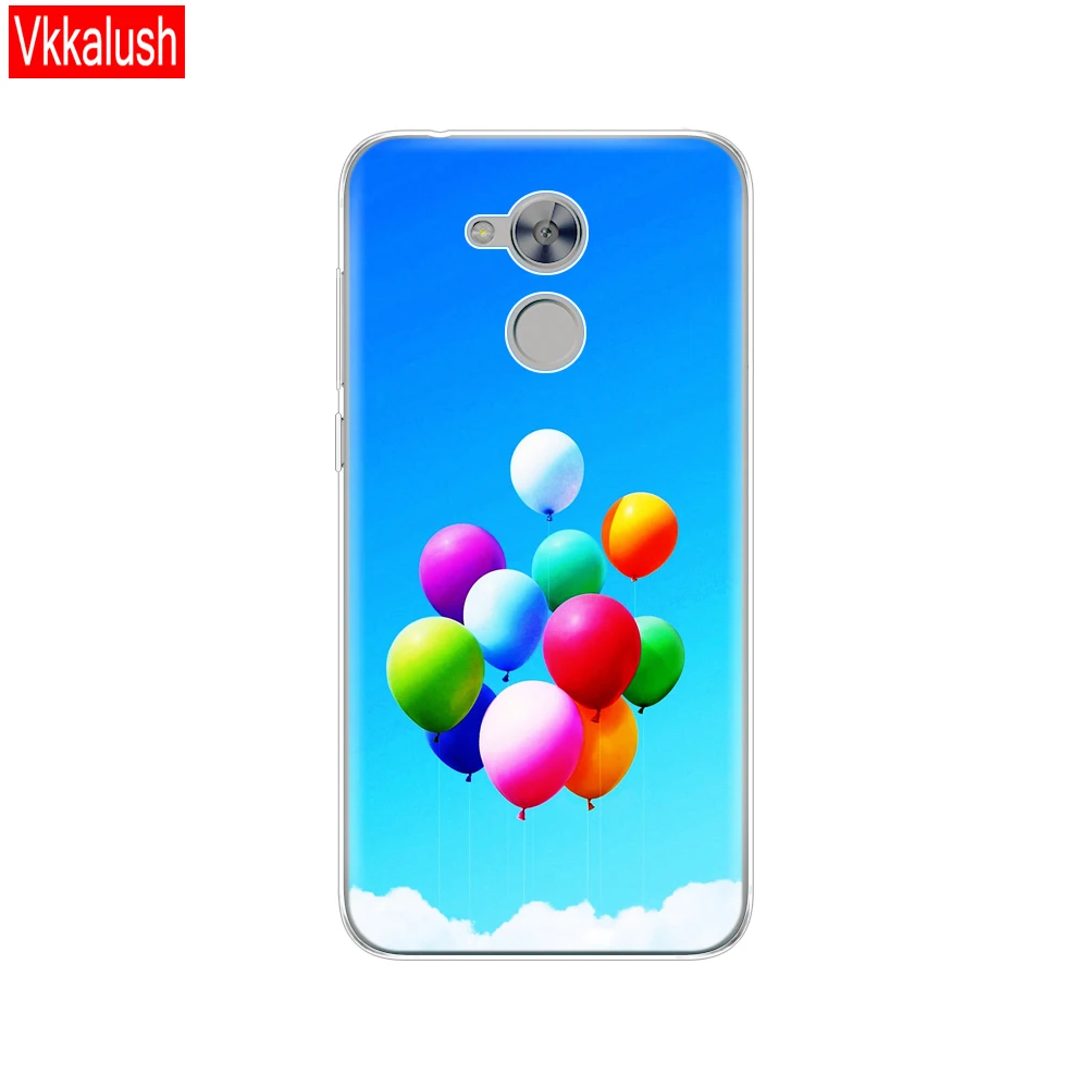 Чехол для телефона huawei honor 6A Мягкая силиконовая задняя крышка из ТПУ 360 полная