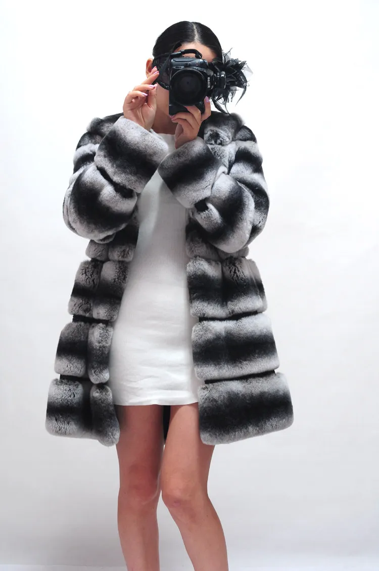OFTBUY пальто с натуральным мехом, зимняя куртка для женщин, натуральный мех кролика Рекс, капюшон, Толстая теплая уличная верхняя одежда, Толстая теплая в полоску