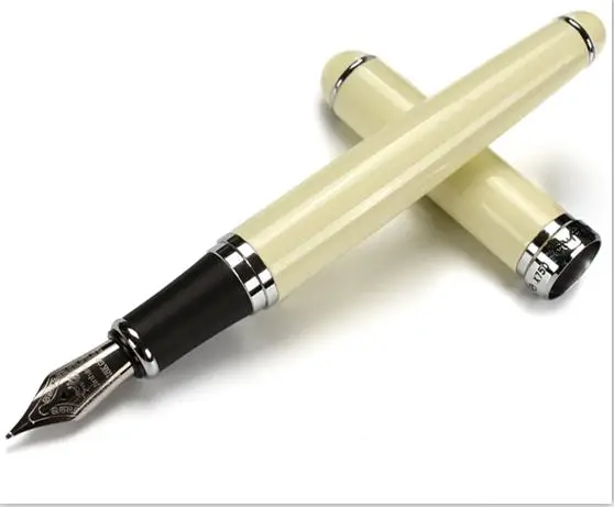 A Jinhao X750 серебро Нержавеющая сталь Средний 18KGP перьевая ручка - Цвет: A