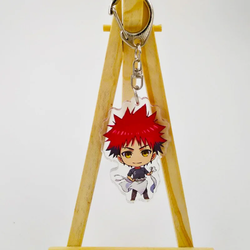 Акриловый брелок Аниме Shokugeki No Soma модель мультфильм Yukihira Souma прозрачный