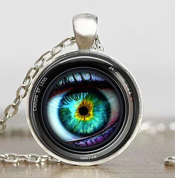 Модное ожерелье для фотографа Eye in a Camera кулон из латуни и стали ювелирные изделия