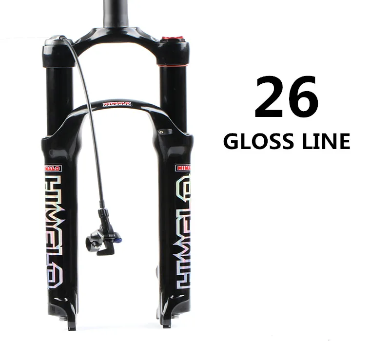 26 gloss line Велосипедная воздушная вилка 26 27,5 29 ER MTB горная подвесная вилка воздушная устойчивость амортизирующая линия для более SR - Цвет: 26 gloss line