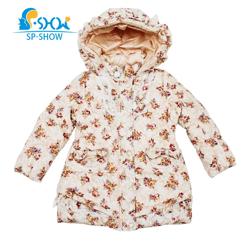 2018 SP SHOW новая детская зимняя верхняя одежда с капюшоном брендовый длинный