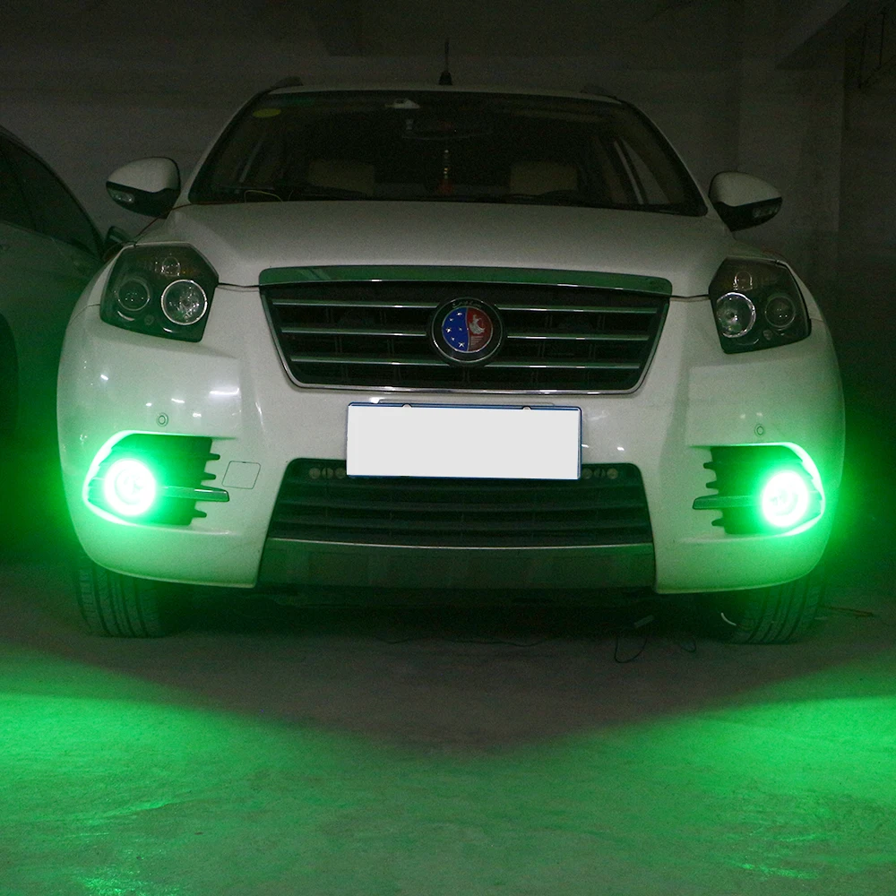 2 пары(4 шт.) COB Led гало кольца 60 мм 70 мм 80 мм 90 мм 100 мм 110 мм 120 мм 12V Автомобильные фары глаза ангела фары белого и синего цвета красного и желтого цветов