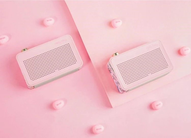 Emie hello kitty Радио беспроводной Bluetooth динамик Maiden розовый ретро стерео музыкальная шкатулка портативный плеер MR04 подарок для девочек