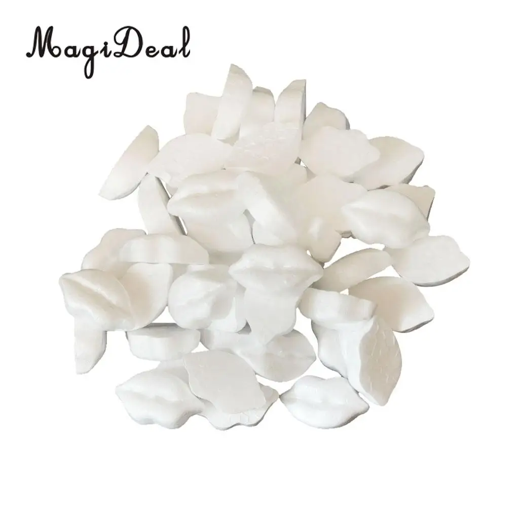 MagiDeal 50 шт. в форме губ пенополистирол пенопластовые украшения для детей DIY Craft 30x50mm