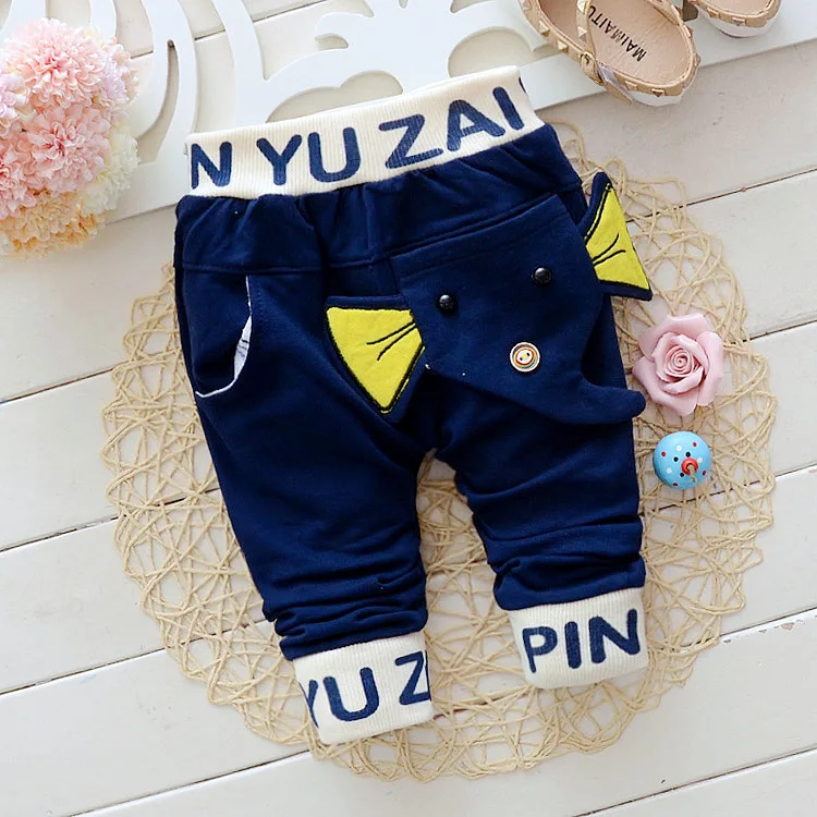 2021 новые весенне осенние детские брюки хлопковые слон Стиль для маленьких