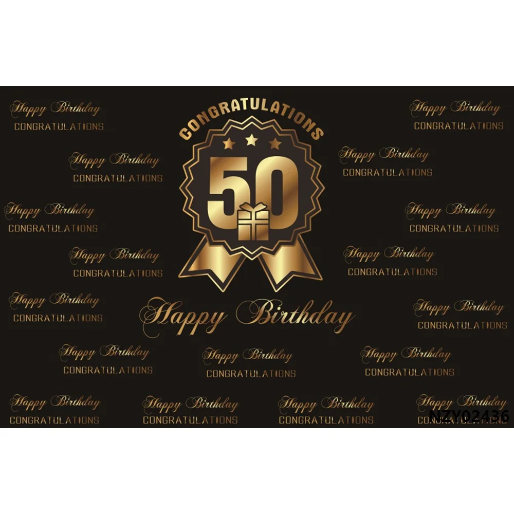 Laeacco счастливый 30th 40th 50th день рождения плакат со сценами фотографический фон персонализированные пользовательские фотографии фон фотостудия - Цвет: NZY02436