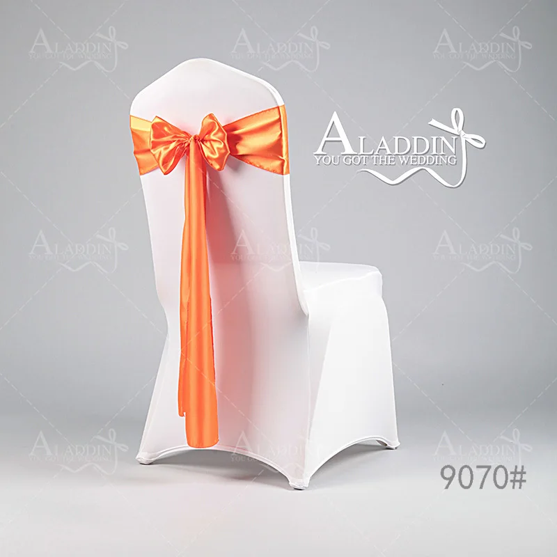 100 шт. Свадебные украшения атласная стул створки в гостинице Банкетный