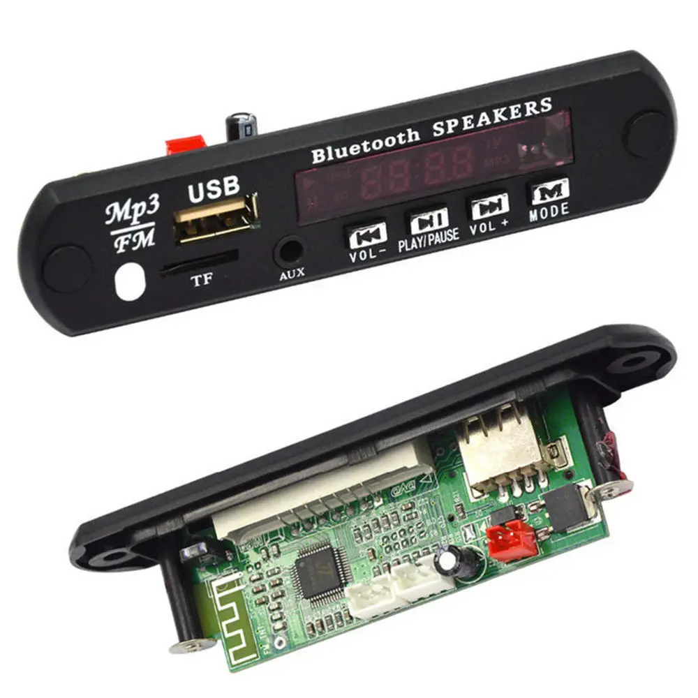 12 В Bluetooth MP3 WMA FM AUX декодер плата аудио модуль TF SD карта USB радио|FM-трансмиттеры| |