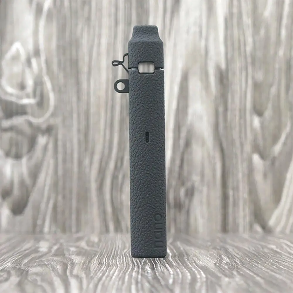 Black Чехол с текстурой кожи для NanoSTIX vape, набор устройств, силиконовый чехол, гелевый Чехол, Nano STIX, NanoNIC Pod - Цвет: Black