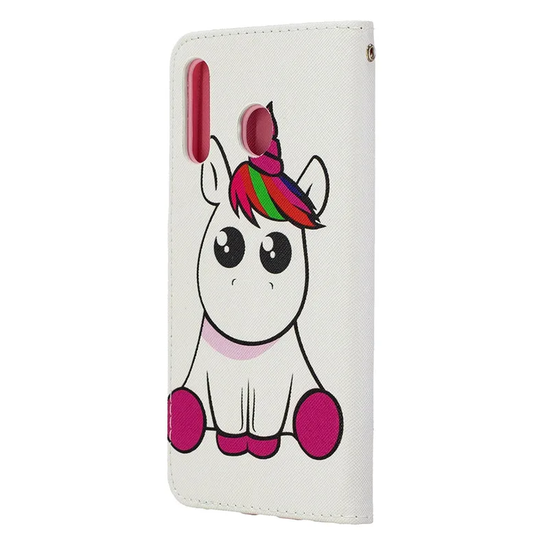 Кожаный чехол для samsung Galaxy A50, чехол для samsung A50, A70, A10, A20, A30, A40, M10, M20, M30, чехол-книжка с единорогом, кошелек, чехол для телефона s