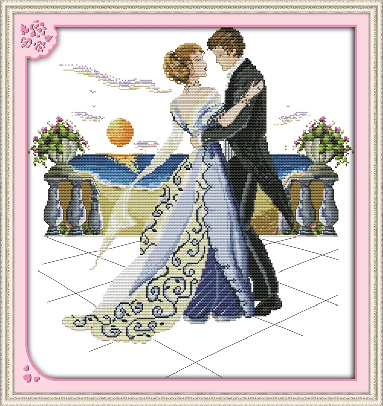 Набор для вышивки крестиком Perfect Partner людей 18 14 11 шт. с рисунком холсты стежков