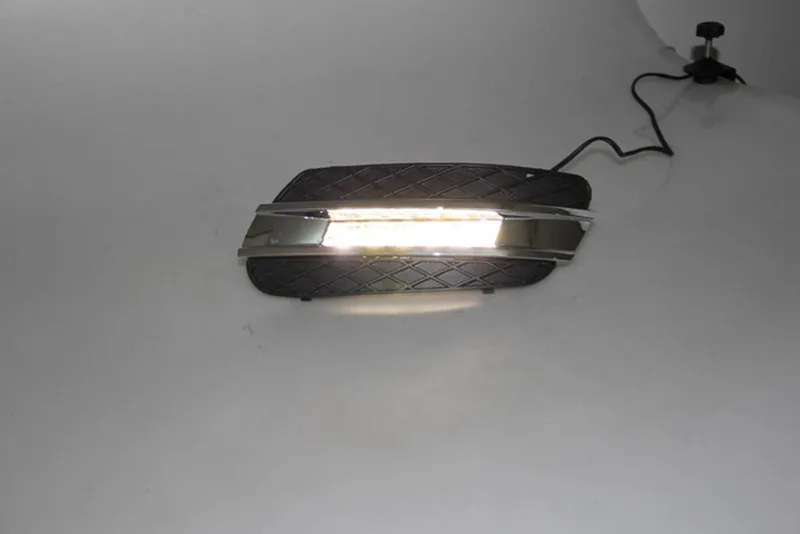 Автомобильные мигающие DRL для Mercedes Benz ML350 W164 ML280 ML300 ML320 2006 2007 2008 2009 дневные ходовые огни противотуманные фары