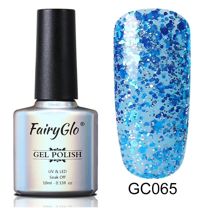 GC065 FairyGlo 15 мл Блестящий Блеск 27 цветов УФ гель лак для ногтей Топ основа праймер Полупостоянный Гибридный лак краска гель лак - Цвет: GC065