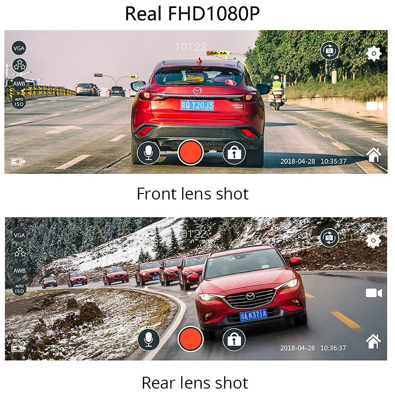 Зеркало видеорегистратор Jiluxing M902S 10 дюймов ночное видение 1080P|Видеорегистраторы|
