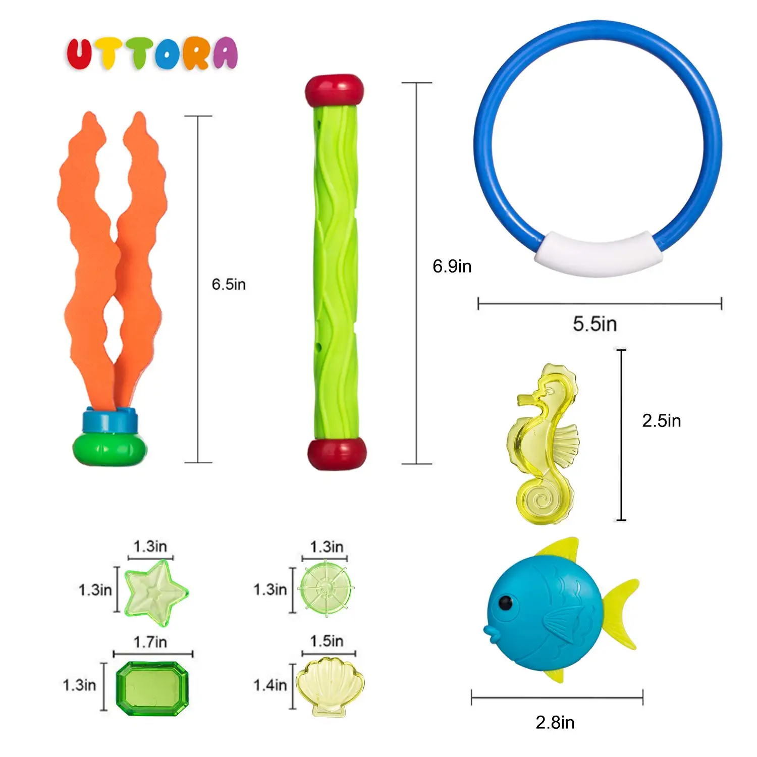 UTTORA Подводные игрушки для бассейна Дайвинг игра обучение подарок детей