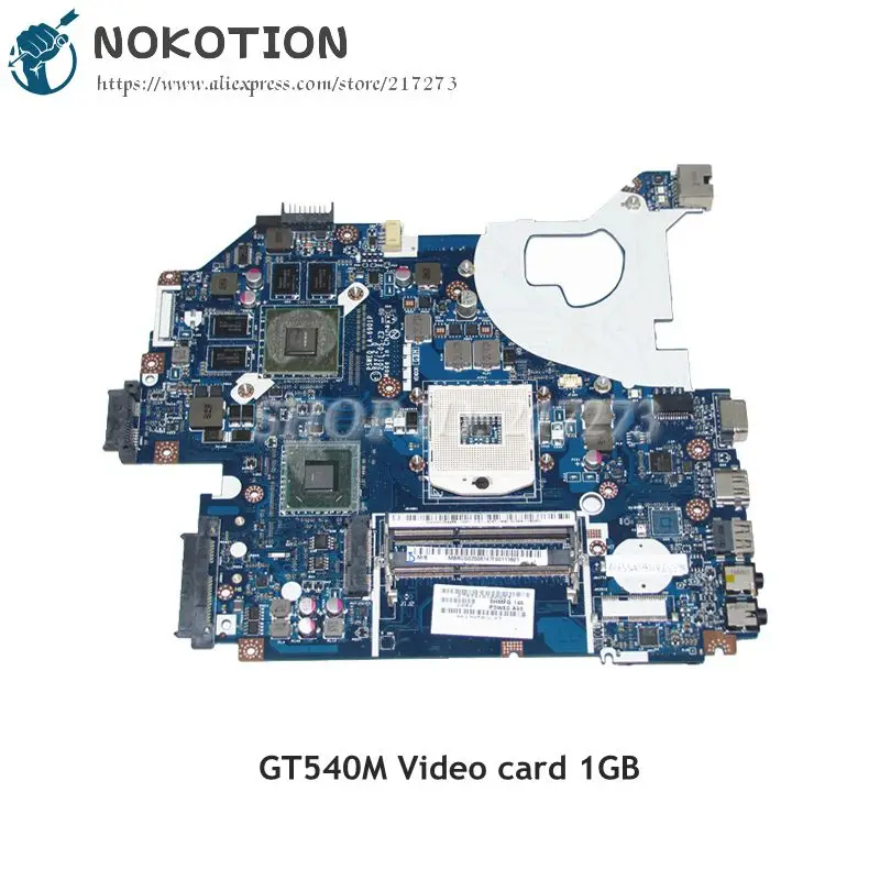 NOKOTION материнская плата для ноутбука acer aspire 5750 5750G DDR3 HM65 GT540M 1 ГБ MBRCG02006 MB. RCG02.006 P5WE0 LA-6901P
