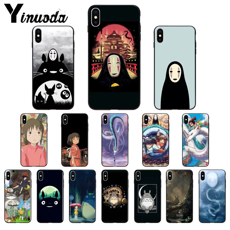Мягкий силиконовый чехол Yinuoda Totoro из ТПУ с рисунком мультфильма Спирит для Apple iPhone