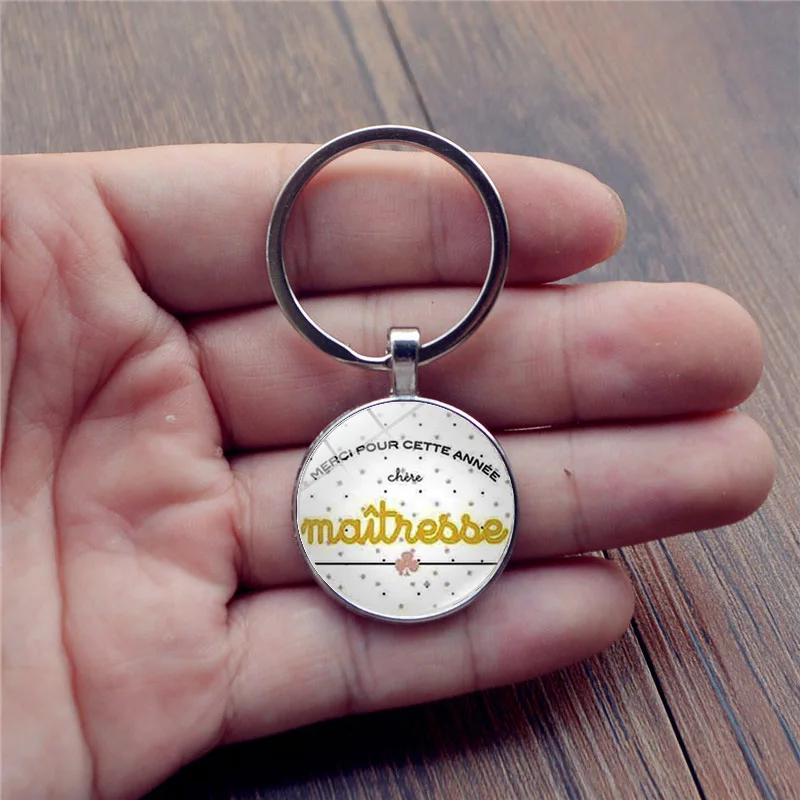 Мода Лидер продаж Merci Maitresse цепочка для ключей с изысканным принтом ручной работы