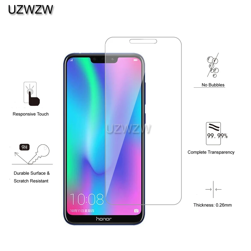 2 шт для huawei Honor 8C Premium 2.5D 0,26 мм Закаленное стекло-экран протектор для huawei Honor 8C защитное стекло