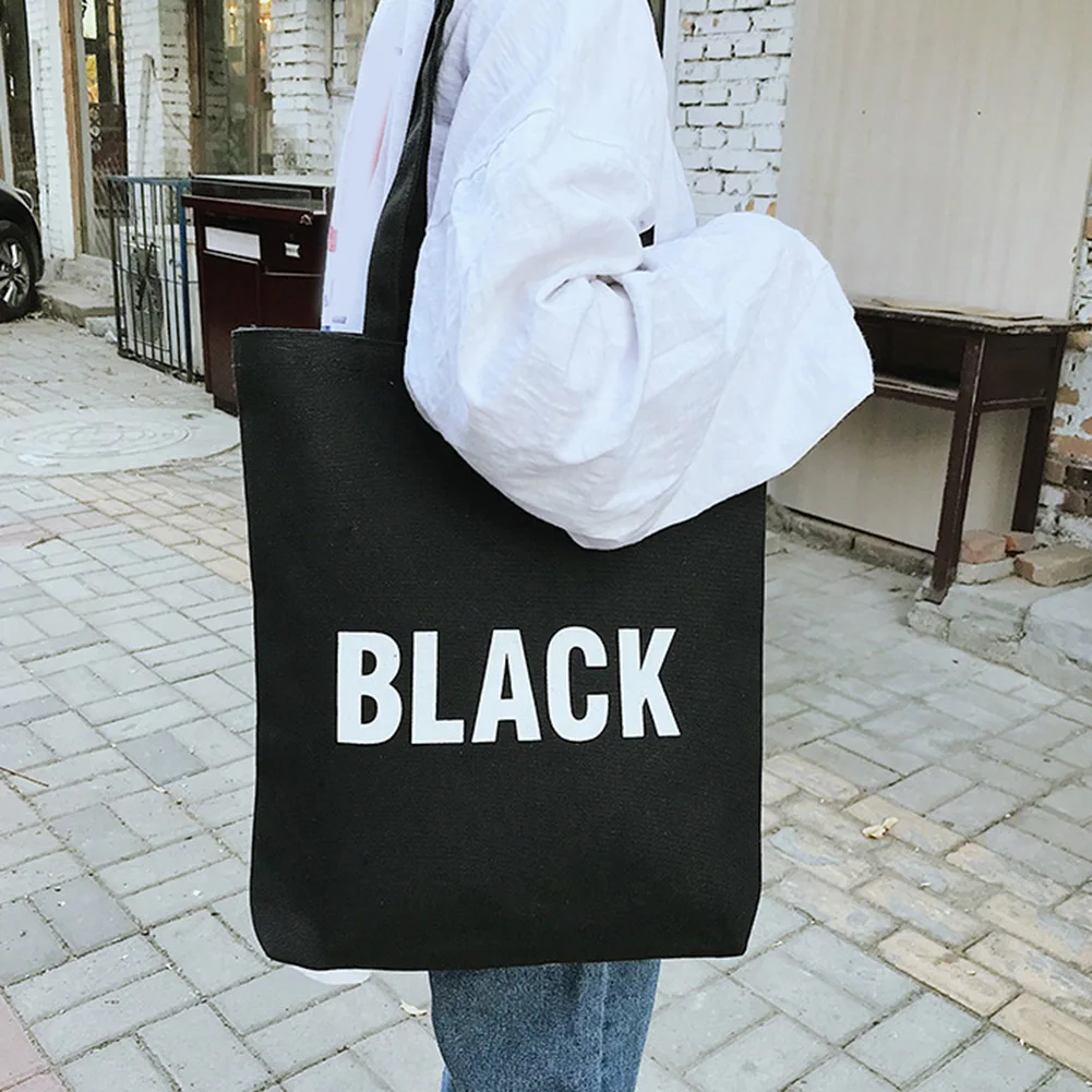 Холщовые сумки для женщин с модным принтом в виде букв роскошные вместительные