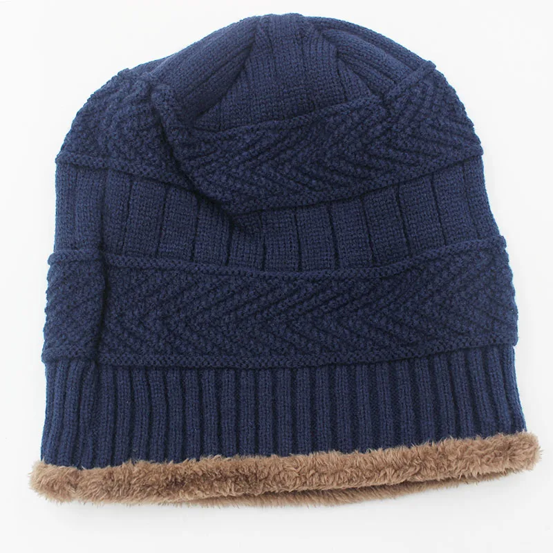 LOVINGSHA зимняя стандартная шапка из искусственного меха теплый мешковатый вязаный