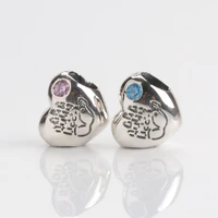 hot sale silver color charm bead simple hand love heart crystal beads for original pandora charm bracelets bangles jewelry
