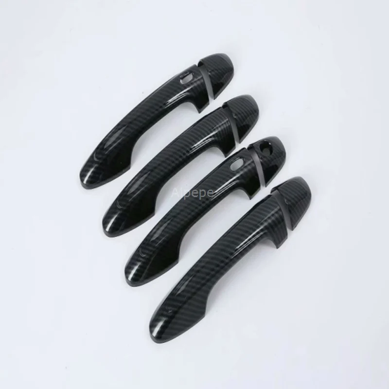 Стайлинг автомобиля из углеродного волокна крышка дверной ручки отделка рамы