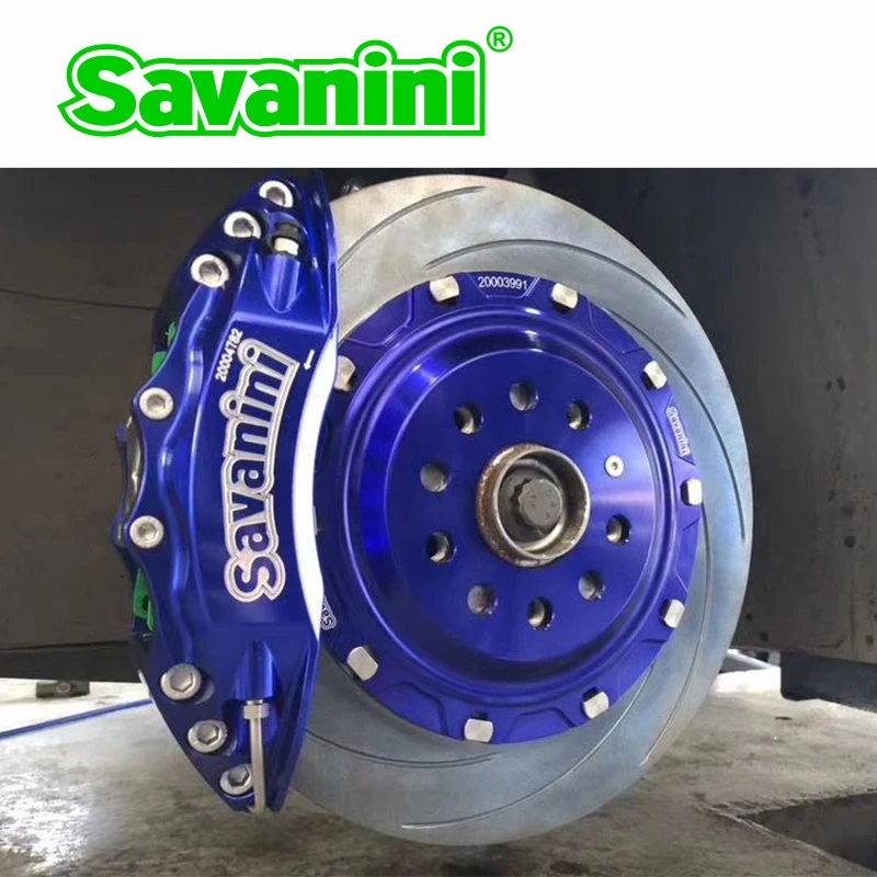 Бренд SAVANINI большой 4/6 поршневой тормозной суппорт набор для VW Golf 6/7 GTI Sciocco Ocativa PQ35 PQ46 MQB алюминиевые передние колеса 355