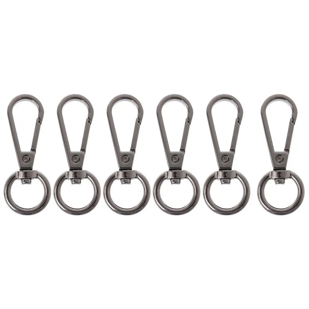 Gun black THINKTHENDO, 6 шт., 48x1,6x1 см, поворотная застежка, пружинный крючок, брелок, цепь, сумка, аксессуары, 7 цветов - Цвет: Gun black
