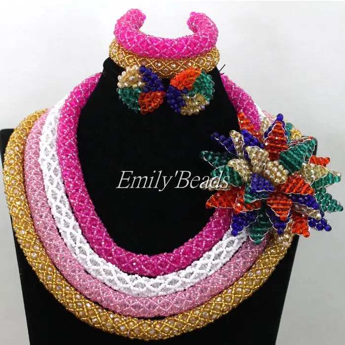 Фантастический разноцветный нигерийский Свадебный костюм африканские