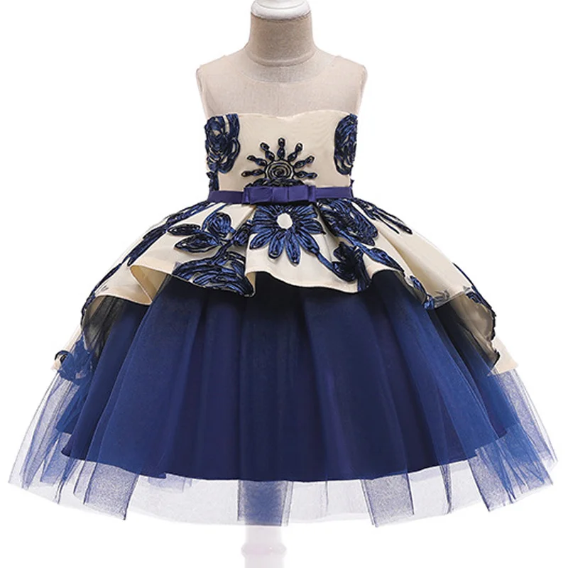 2021 летнее платье для девочек вечерние свадебное Детские платья костюм с длинными