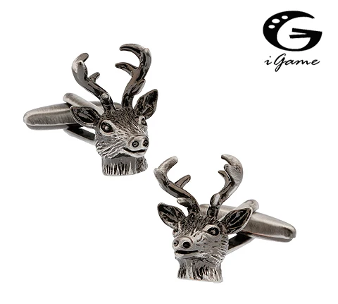 Манжеты с оленем iGame винтажные цветные качественные латунные животными