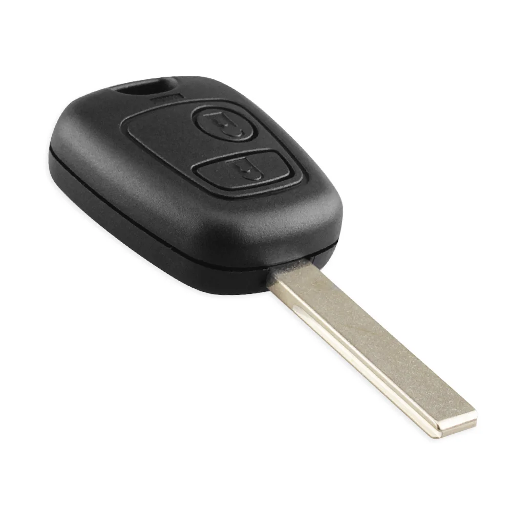 Замена KEYYOU 2 кнопки чехол для дистанционного ключа от машины оболочки Fob для peugeot 307 с канавкой