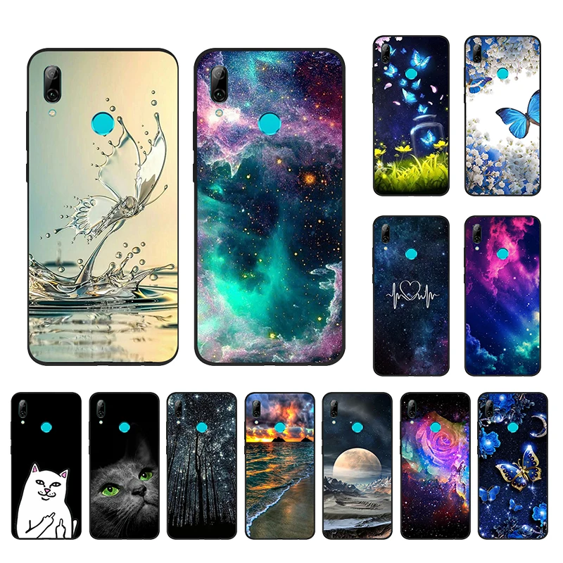 Чехол P Smart 2019 для Huawei PSmart силиконовый черный чехол из ТПУ 6 2 дюйма мягкий