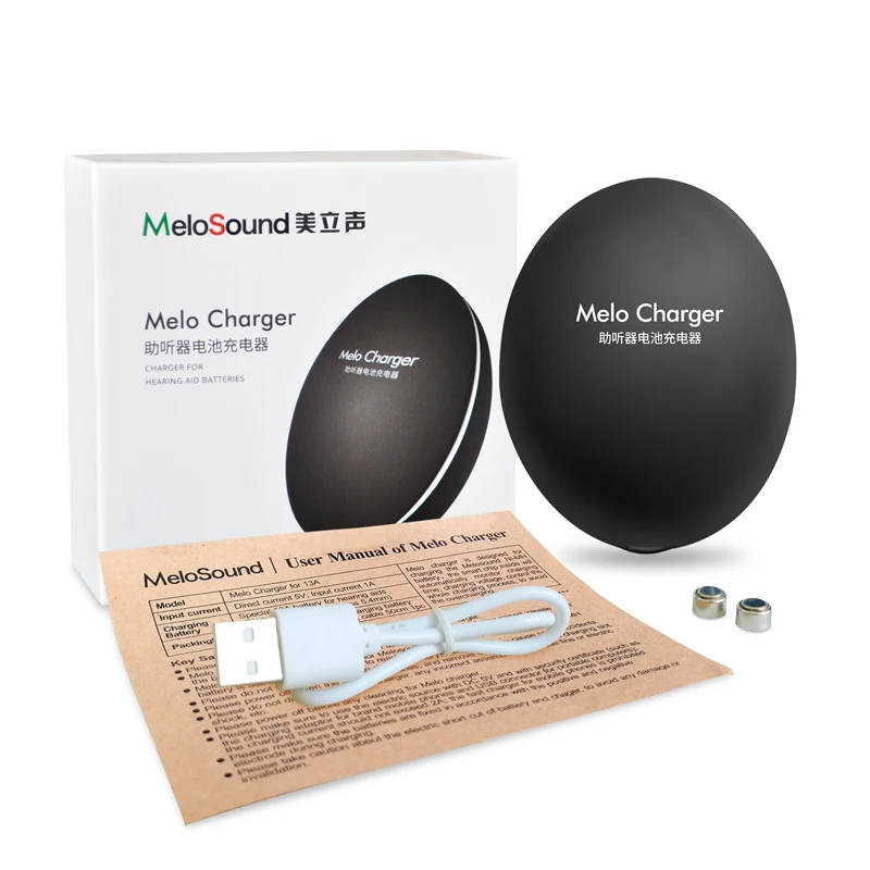 MeloSound MeloCharge для слухового аппарата перезаряжаемая батарея 13A|Уход за ушами| |